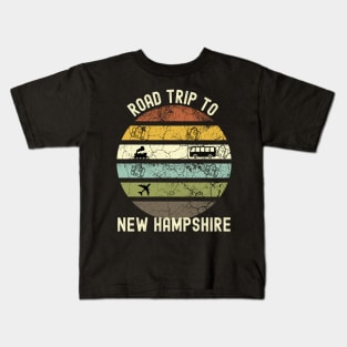 Road Trip To New Hampshire, Family Trip To New Hampshire, Holiday Trip to New Hampshire, Family Reunion in New Hampshire, Holidays in New Kids T-Shirt